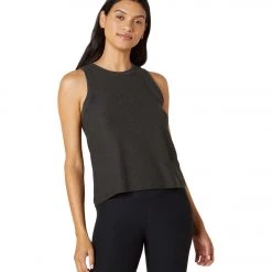 Beyond Yoga Featherweight Spacedye Rebalance Tank Darkest Night
