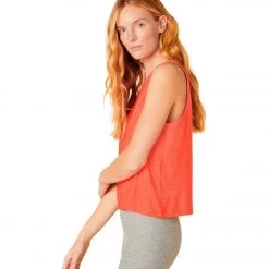 Beyond Yoga Featherweight Spacedye Rebalance Tank Fresh Coral Heather