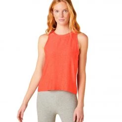 Beyond Yoga Featherweight Spacedye Rebalance Tank Fresh Coral Heather