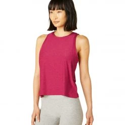 Beyond Yoga Featherweight Spacedye Rebalance Tank Dragonfruit-Sangria Yoga Tops