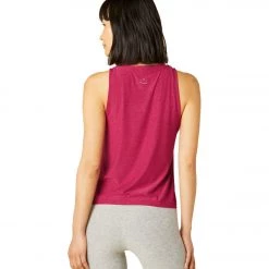 Beyond Yoga Featherweight Spacedye Rebalance Tank Dragonfruit-Sangria Yoga Tops