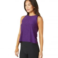 Beyond Yoga Featherweight Spacedye Rebalance Tank Purple Dahlia Heather