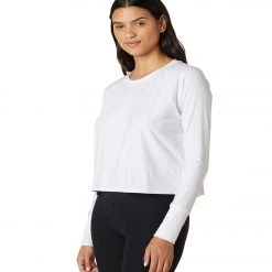 Yoga Jackets & Sweatshirts Beyond Yoga Featherweight Spacedye Daydreamer Pullover Cloud White