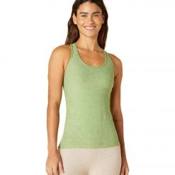 Beyond Yoga Spacedye Step Up Racerback Tank Rosemary Heather Yoga Tops