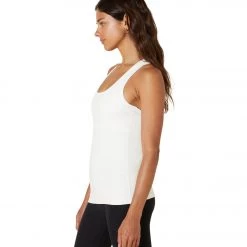 Yoga Tops Beyond Yoga Spacedye Step Up Racerback Tank Cloud White