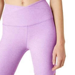 Beyond Yoga Spacedye At Your Leisure High Waisted Biker Shorts Crisp Lavender Heather