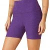 Beyond Yoga Spacedye Keep Pace Biker Shorts Purple Dahlia Heather