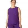 Beyond Yoga Plus Featherweight Spacedye Balanced Muscle Yoga Tank Purple Dahlia Heather CLOTHING