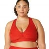 NEW ARRIVALS Beyond Yoga Plus Spacedye Lift Your Spirits Bra Red Hot-Siren