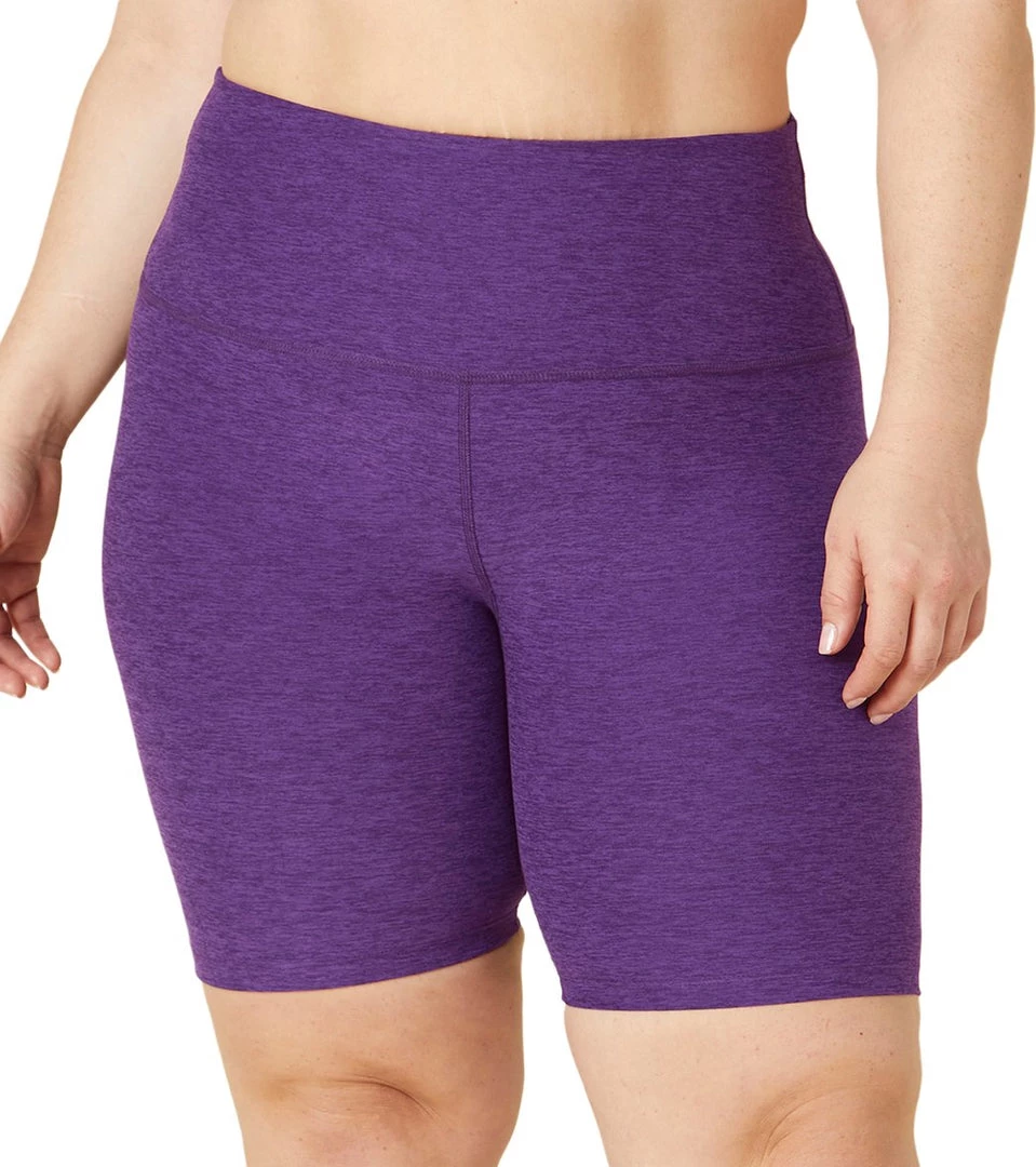 Beyond Yoga Plus Size Spacedye High Waisted Biker Shorts Purple Dahlia Heather NEW ARRIVALS 3 Beyond Yoga Plus Size Spacedye High Waisted Biker Shorts Purple Dahlia Heather NEW ARRIVALS