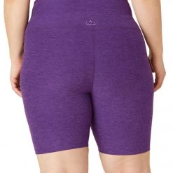 Beyond Yoga Plus Size Spacedye High Waisted Biker Shorts Purple Dahlia Heather NEW ARRIVALS 10 Beyond Yoga Plus Size Spacedye High Waisted Biker Shorts Purple Dahlia Heather NEW ARRIVALS