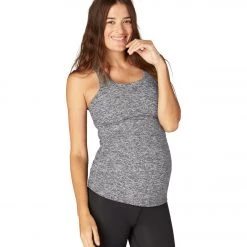 Beyond Yoga Spacedye Bases Covered Maternity Racerback Tank Black/White
