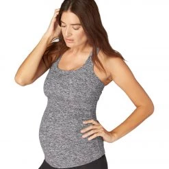 Beyond Yoga Spacedye Bases Covered Maternity Racerback Tank Black/White