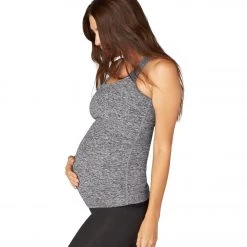Beyond Yoga Spacedye Bases Covered Maternity Racerback Tank Black/White