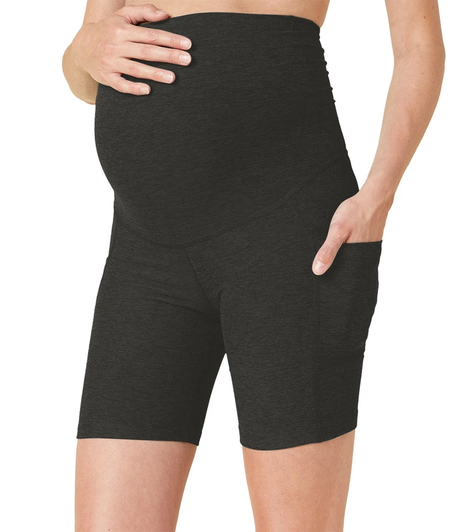 Beyond Yoga Spacedye Pockets Forever Maternity Biker Shorts Darkest Night Yoga Shorts 4 Beyond Yoga Spacedye Pockets Forever Maternity Biker Shorts Darkest Night Yoga Shorts