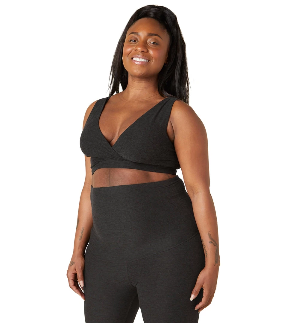 Beyond Yoga Spacedye Criss Crossover Maternity Nursing Bra Darkest Night Yoga Sports Bras 4 Beyond Yoga Spacedye Criss Crossover Maternity Nursing Bra Darkest Night Yoga Sports Bras