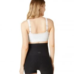 Beyond Yoga Spacedye Criss Crossover Maternity Nursing Bra Cloud White