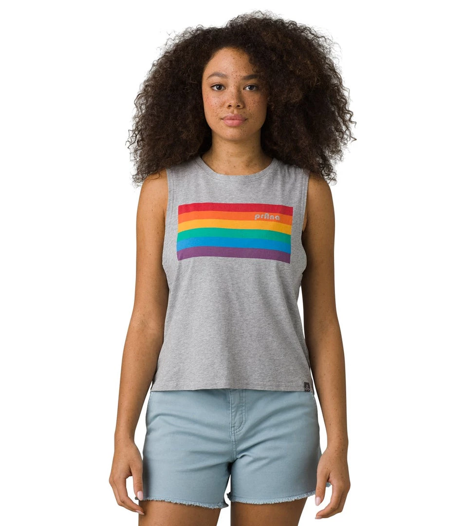 PrAna Organic Graphic Tee Heather Grey More Love 7 PrAna Organic Graphic Tee Heather Grey More Love