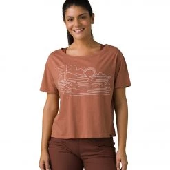 PrAna Organic Graphic Tee Terra One Line NEW ARRIVALS