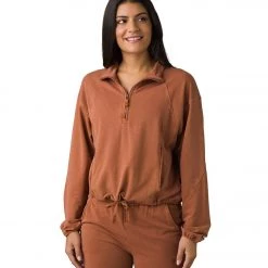 NEW ARRIVALS PrAna Calimero 1/2 Zip Terra