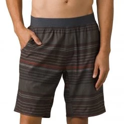 PrAna Men's Super Mojo Short II Black Olive Stripe NEW ARRIVALS