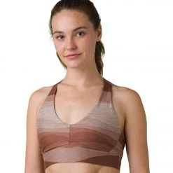 NEW ARRIVALS PrAna Layna Bra Cloud Blush Dune
