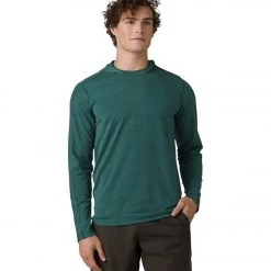 PrAna Watchtower Long Sleeve Hoodie Deep Pine NEW ARRIVALS