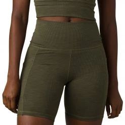 NEW ARRIVALS PrAna Becksa Short Cargo Green Heather