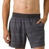 NEW ARRIVALS PrAna Men's Slope Short Charcoal Stripe
