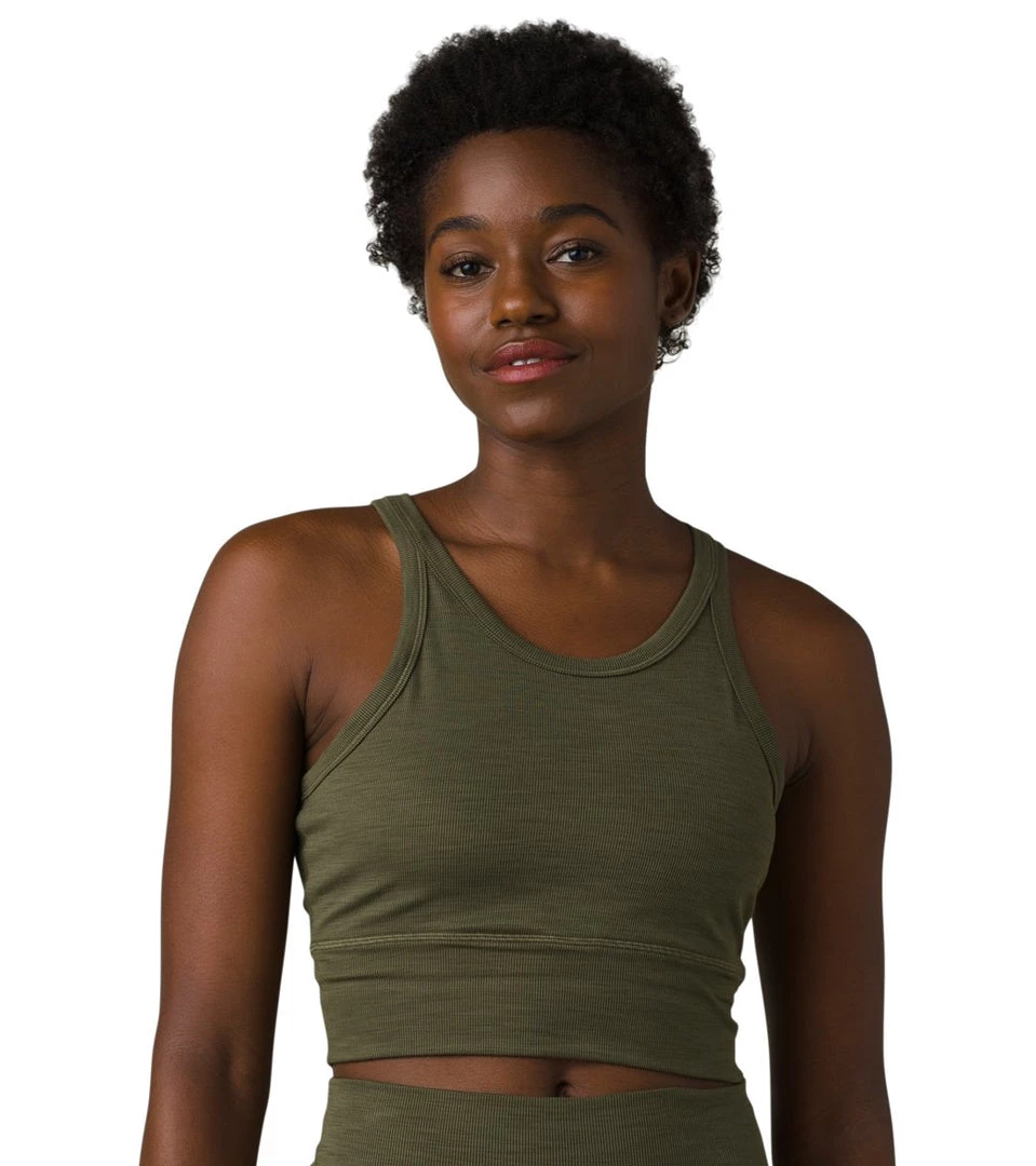 PrAna Becksa Bralette Cargo Green Heather 8 PrAna Becksa Bralette Cargo Green Heather