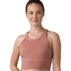 NEW ARRIVALS PrAna Becksa Bralette Cloud Blush Heather