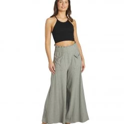 CLOTHING Free People Blissed Out Wide Leg Pants Heather Grey