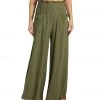 Free People Blissed Out Wide Leg Pants Cargo Khaki