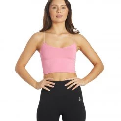 Free People Seamless Skinny Strap Crop Top Aurora CLOTHING