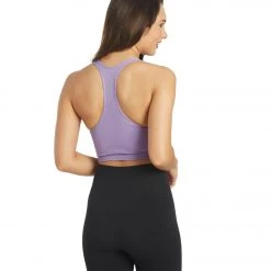 Free People Free Throw Yoga Crop Purple Dust