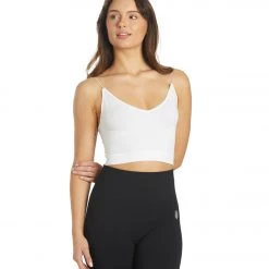 CLOTHING Free People Ribbed V-Neck Brami White