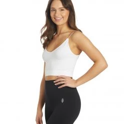 CLOTHING Free People Ribbed V-Neck Brami White