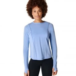 Sweaty Betty Haste Run Long Sleeve Top Coast Blue NEW ARRIVALS