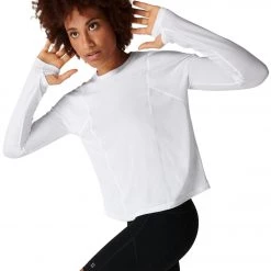 NEW ARRIVALS Sweaty Betty Haste Run Long Sleeve Top White 12 NEW ARRIVALS Sweaty Betty Haste Run Long Sleeve Top White