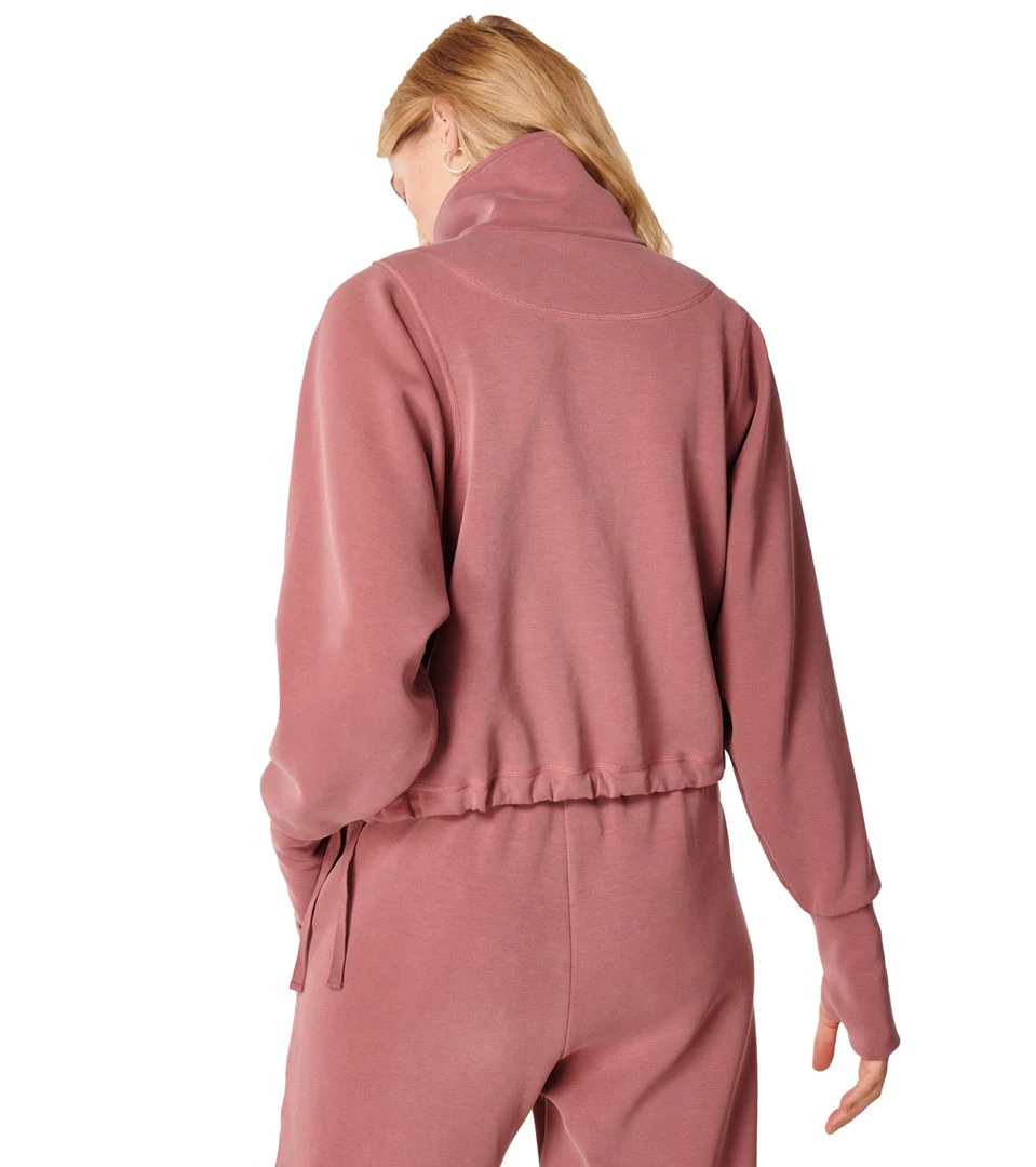 Sweaty Betty Sand Wash Half Zip Sweatshirt Cedar Pink 6 Sweaty Betty Sand Wash Half Zip Sweatshirt Cedar Pink