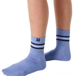 NEW ARRIVALS Sweaty Betty Go Faster Crew Socks 2 Pack Coast Blue