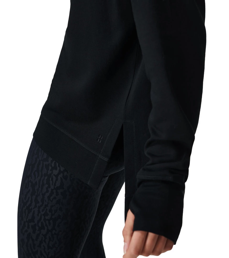 NEW ARRIVALS Sweaty Betty After Class Cross Back Sweatshirt Black 12 NEW ARRIVALS Sweaty Betty After Class Cross Back Sweatshirt Black
