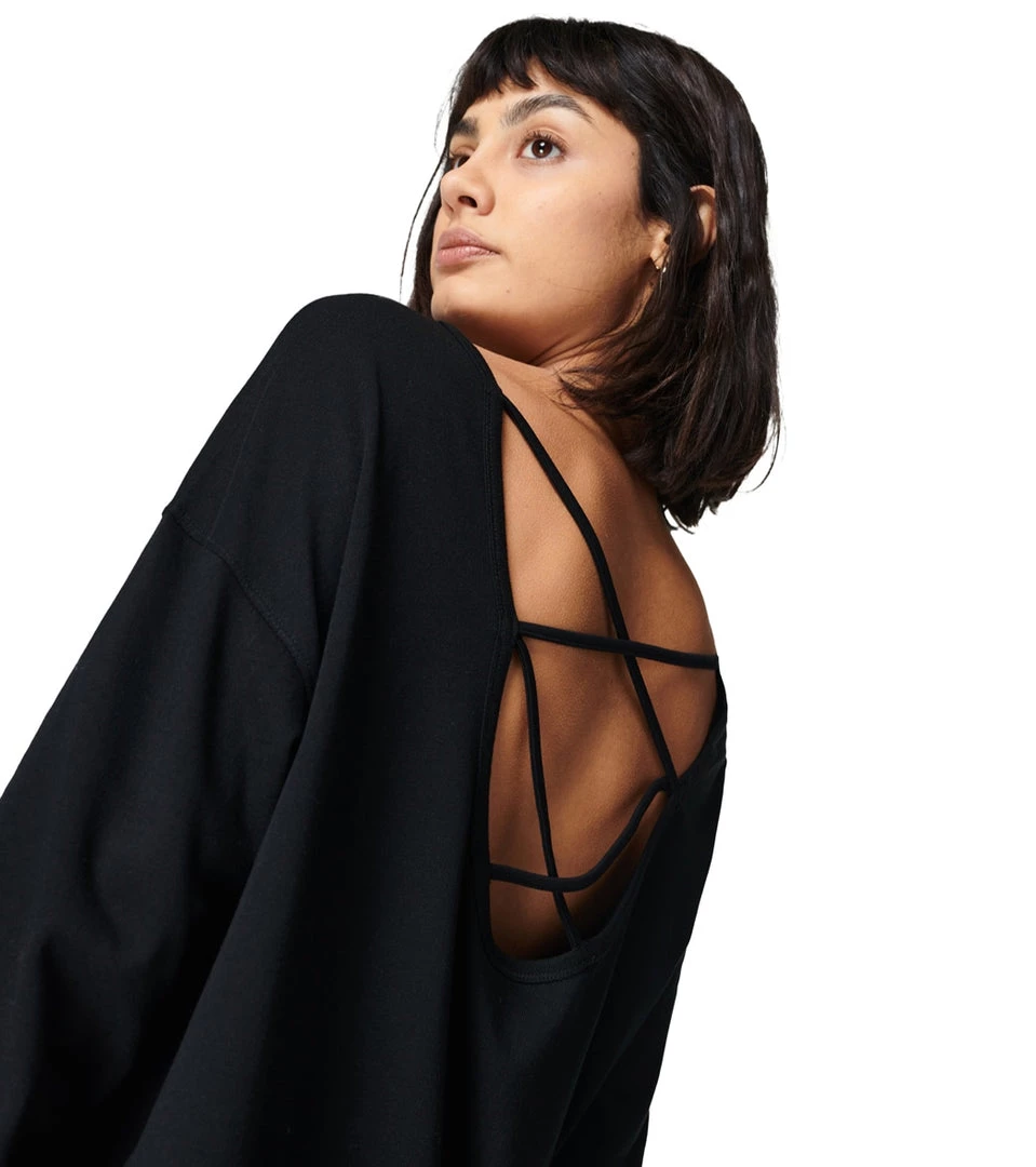 NEW ARRIVALS Sweaty Betty After Class Cross Back Sweatshirt Black 11 NEW ARRIVALS Sweaty Betty After Class Cross Back Sweatshirt Black