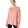 Sweaty Betty After Class Cross Back Sweatshirt Bloom Pink 2 Sweaty Betty After Class Cross Back Sweatshirt Bloom Pink