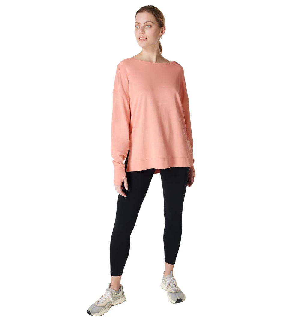 Sweaty Betty After Class Cross Back Sweatshirt Bloom Pink 8 Sweaty Betty After Class Cross Back Sweatshirt Bloom Pink