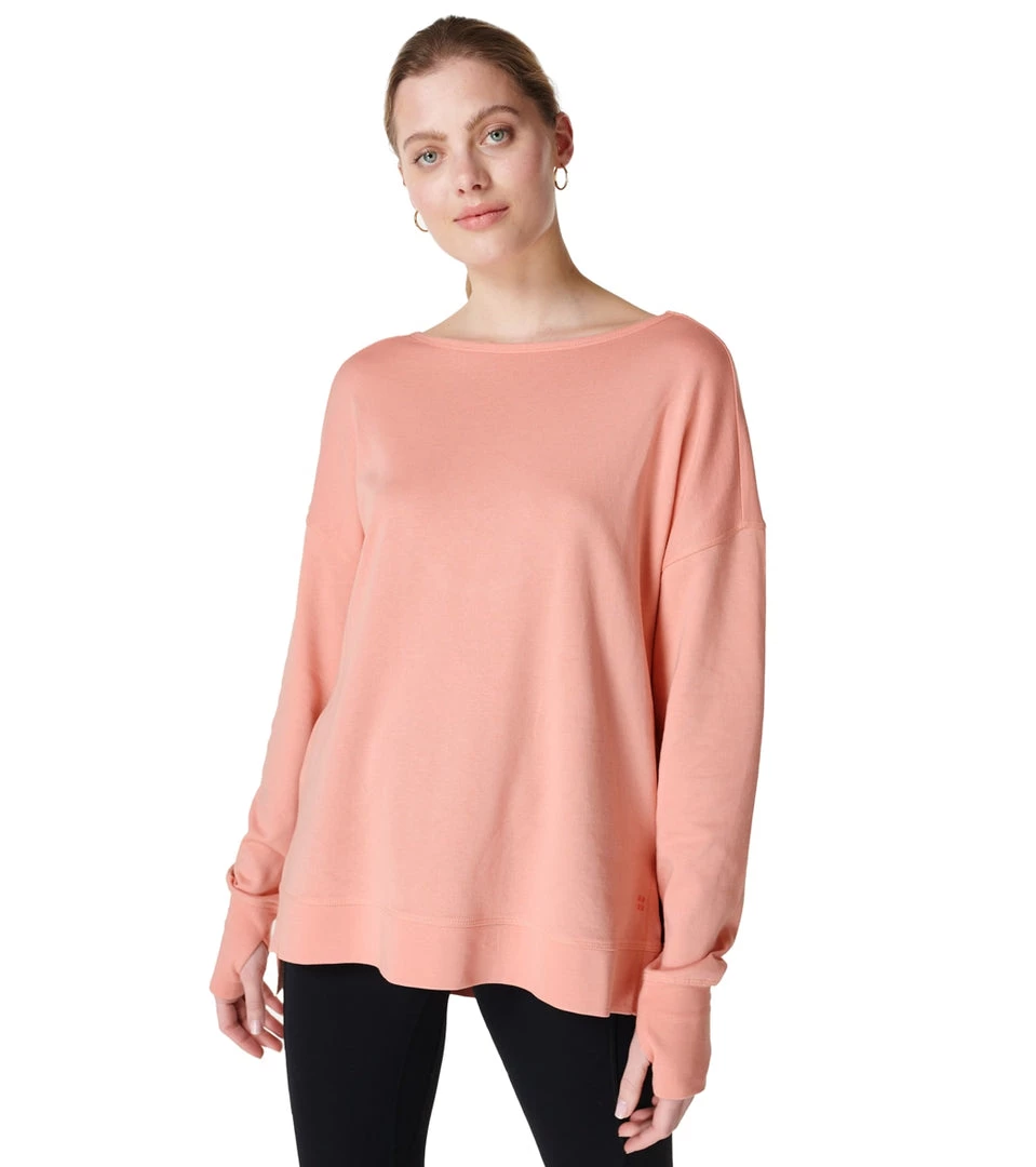 Sweaty Betty After Class Cross Back Sweatshirt Bloom Pink 15 Sweaty Betty After Class Cross Back Sweatshirt Bloom Pink