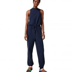 NEW ARRIVALS Sweaty Betty Kaya Jumpsuit Navy Blue