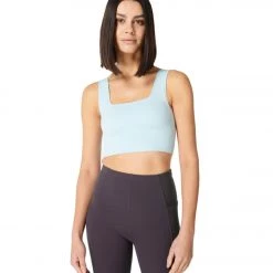 NEW ARRIVALS Sweaty Betty Balance Seamless Longline Bra Azure Blue