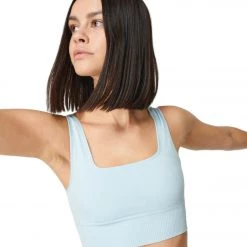 NEW ARRIVALS Sweaty Betty Balance Seamless Longline Bra Azure Blue