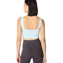 NEW ARRIVALS Sweaty Betty Balance Seamless Longline Bra Azure Blue